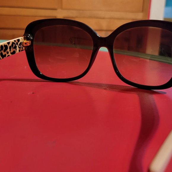 Square Coach Sunglasses Black/Ivory main image 5
